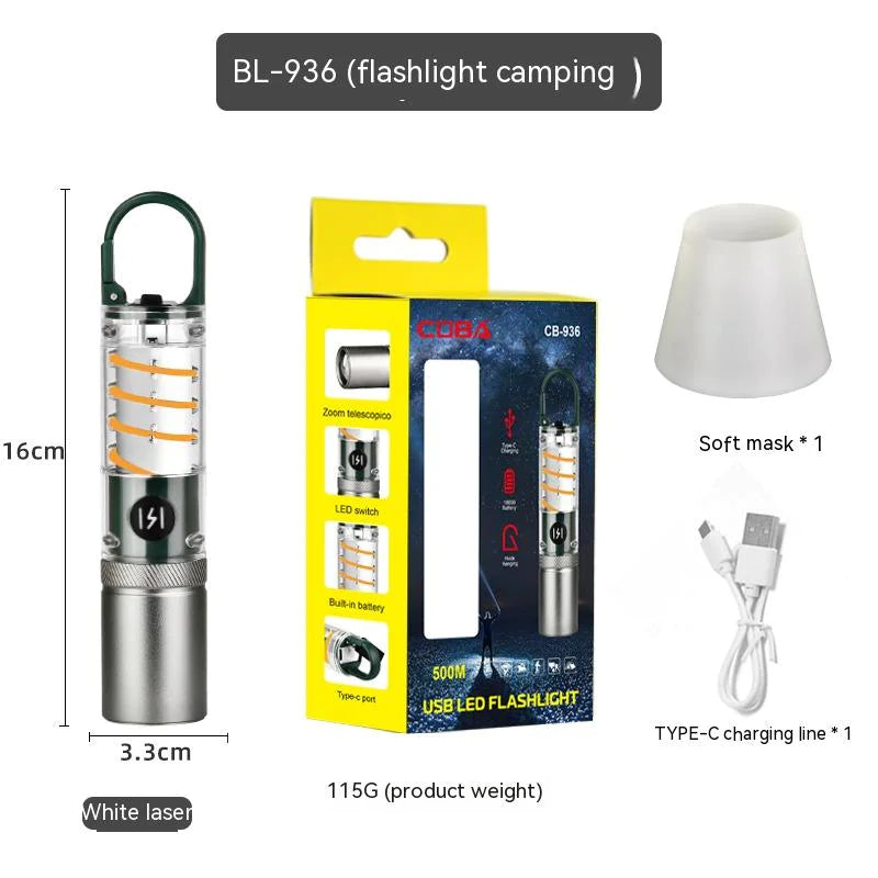 Multifunctional LED Camping Flashlight - Portable Outdoor Light with Multiple Modes