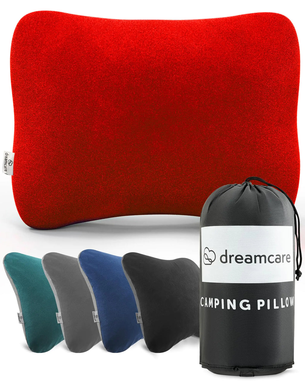 Memory Foam Camping Pillow - Compact Travel Pillow for Backpacking & Camping