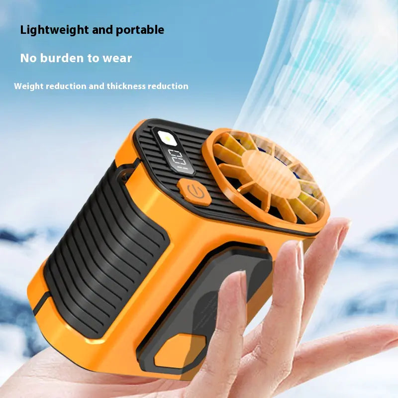 Portable Wrist-Hanging Camping Fan - 10 Speed Modes with Power Bank Function