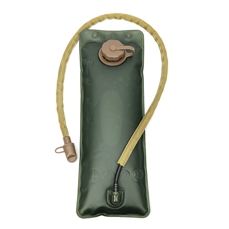 Outdoor Khaki 3L Hydration Bladder for Running & Cycling - Eco-Friendly PEVA Material Water Reservoir Pack Insert with Bite Valve & 93CM Water Pipe
