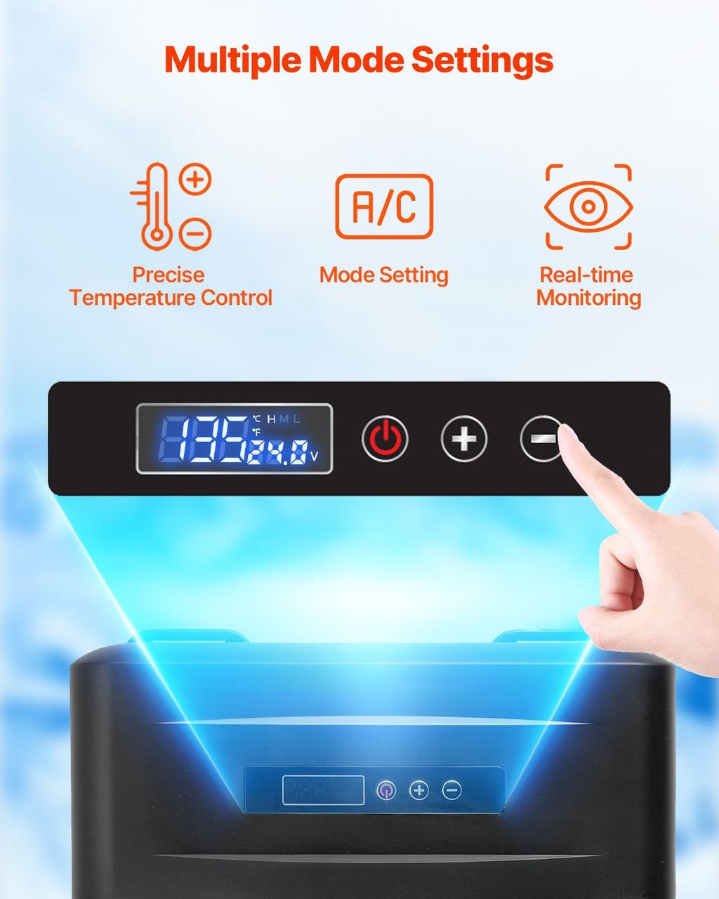 VEVOR Portable Car Refrigerator Freezer Compressor 20L Single Zone for Car Home