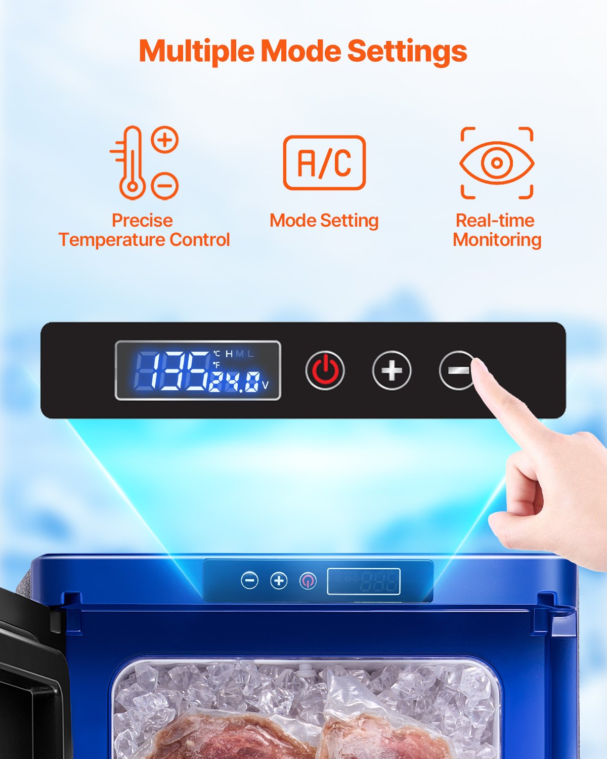 VEVOR Portable Car Refrigerator Freezer Compressor 35L Single Zone for Car Home