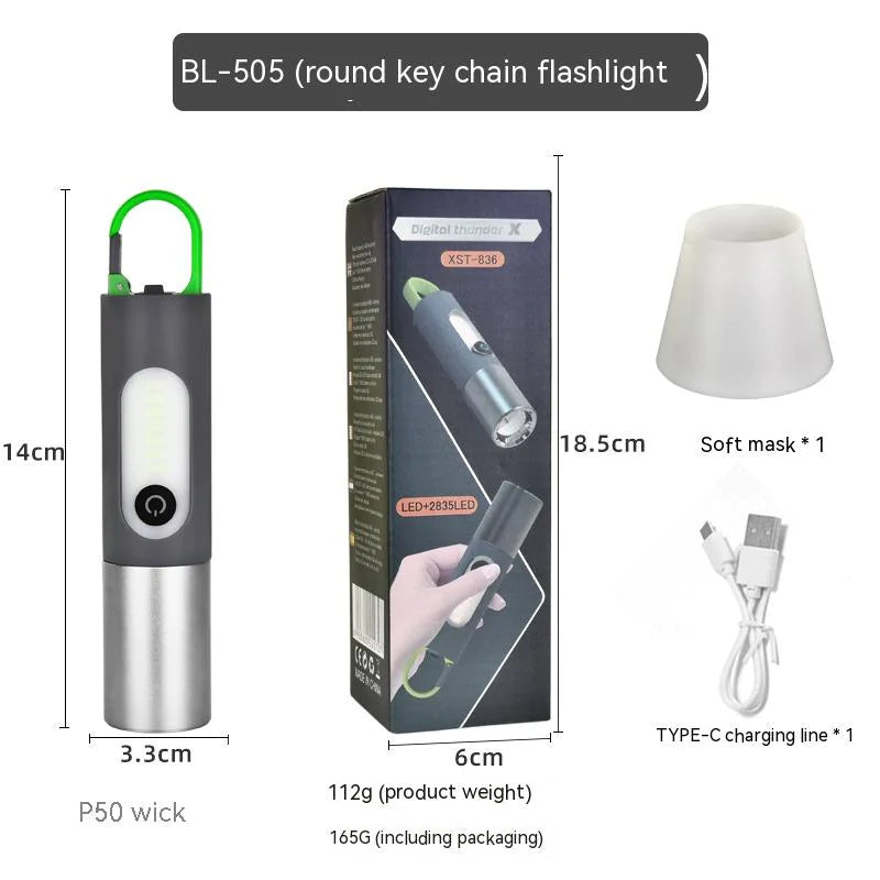 Multifunctional LED Camping Flashlight - Portable Outdoor Light with Multiple Modes